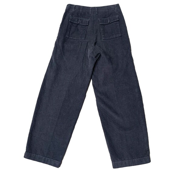 Poetry Corduroy Trouser Linen Cotton Cord Gray Sz US 8 Wide Leg High Rise Pants - Picture 4 of 10